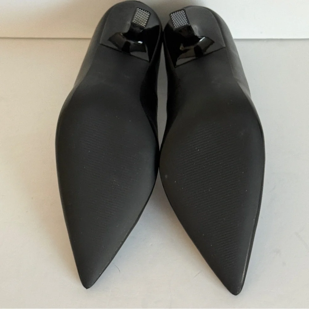 Steve Madden Sedona Stiletto Heel Pump Black Leather Size 8.5M - Picture 11 of 11